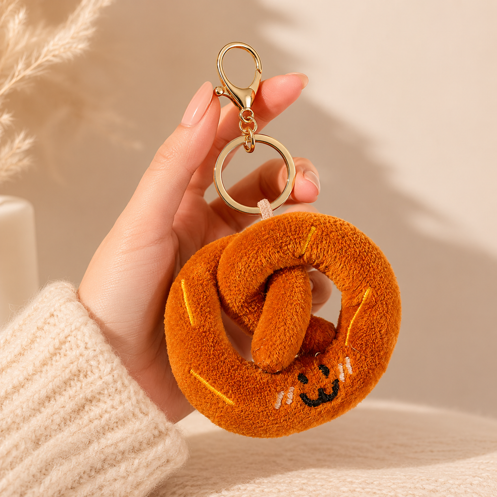 Poppy Pretzel Keychain 🥨