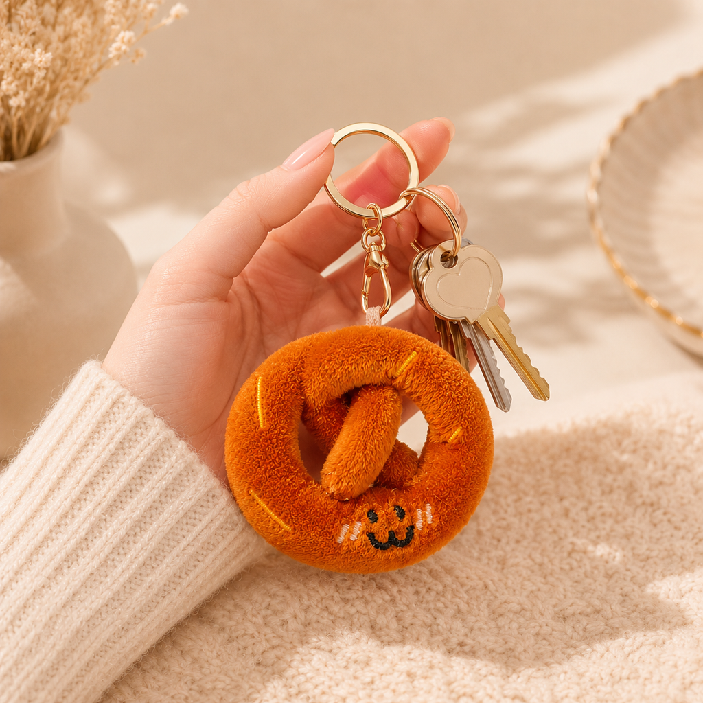 Poppy Pretzel Keychain 🥨