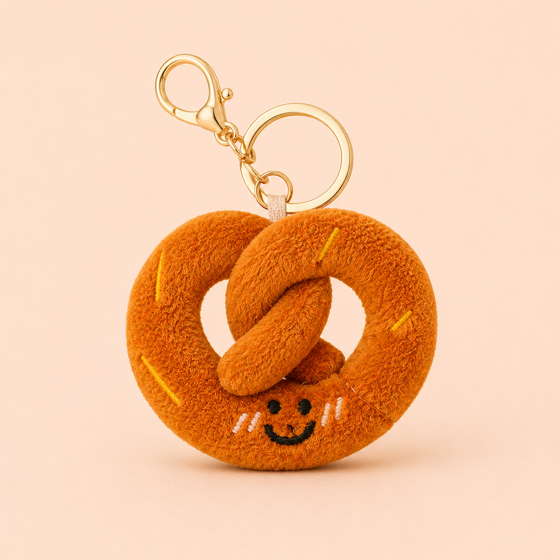 Poppy Pretzel Keychain 🥨