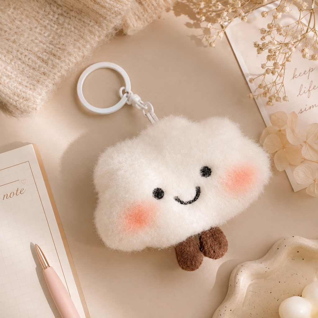 Clara Cloud Keychain ☁️